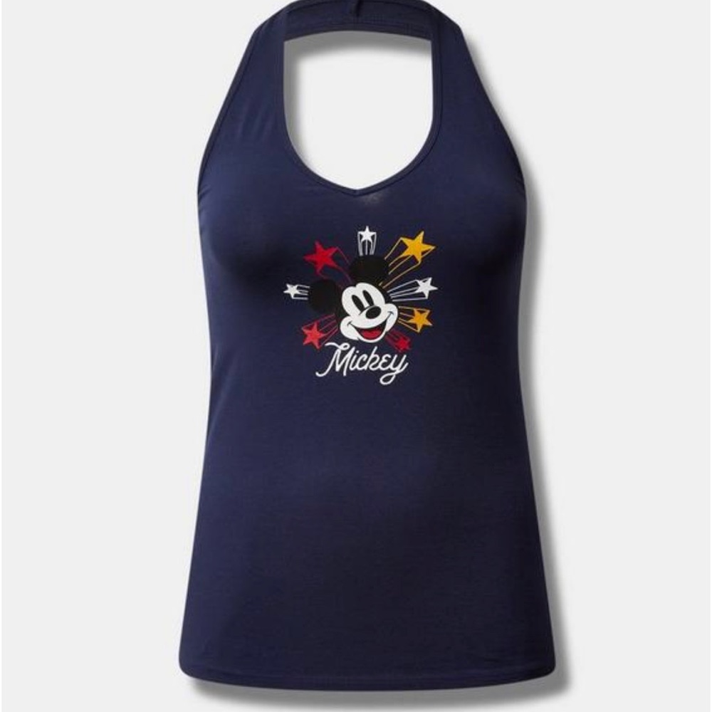 NWT Size 2x Disney Mickey Mouse Halter Top